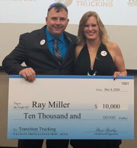 image of Transition Trucking runner-up Ray Miller & wife
