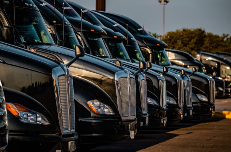 image of Stevens truck cabs lined up
