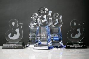Image of a group of awards from General Mills