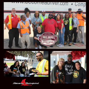 Image of a collage of truckers at Stevens Transport