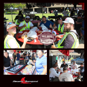 Image of a collage of truckers at Stevens Transport