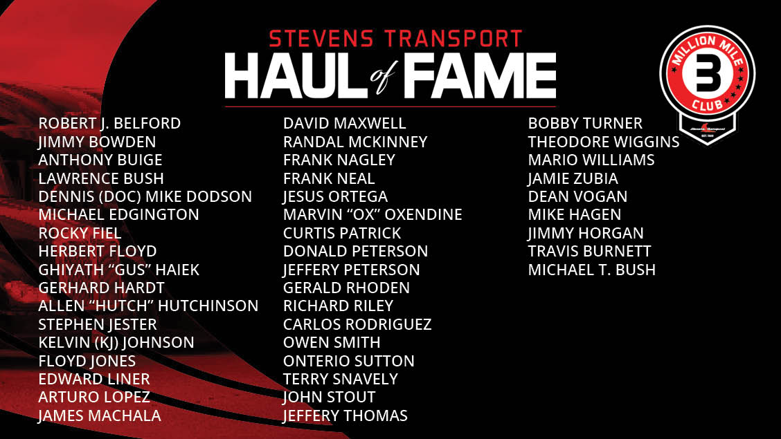 3 million miler awardee names