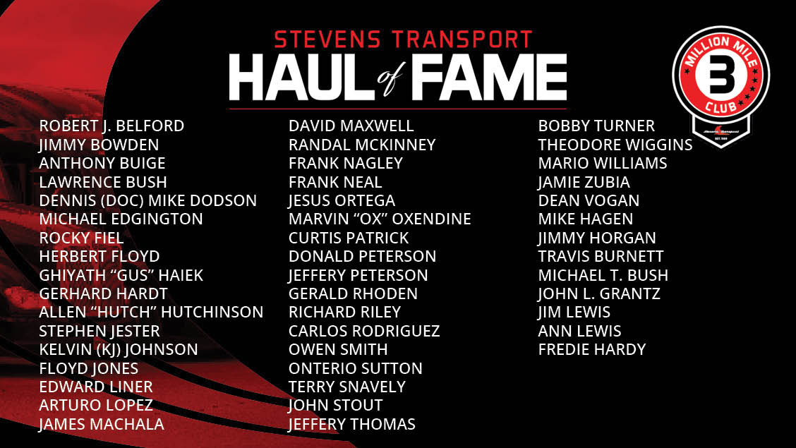 3 million miler awardee names