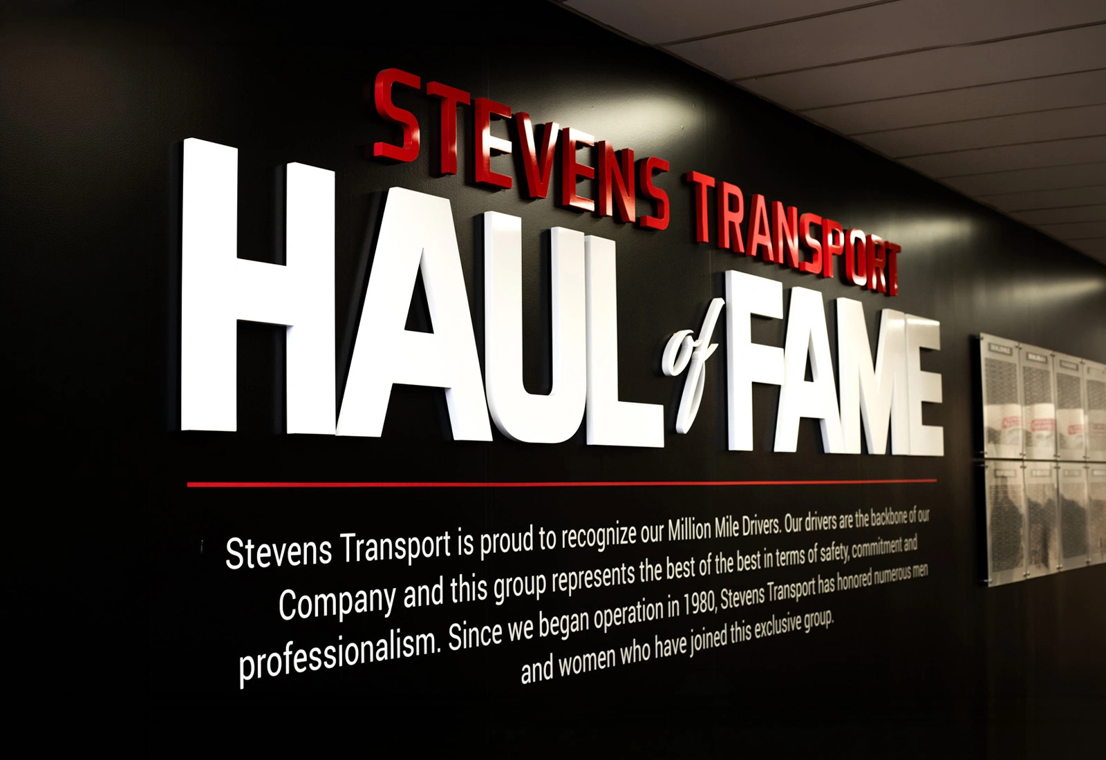 Stevens Transport Haul of Fame